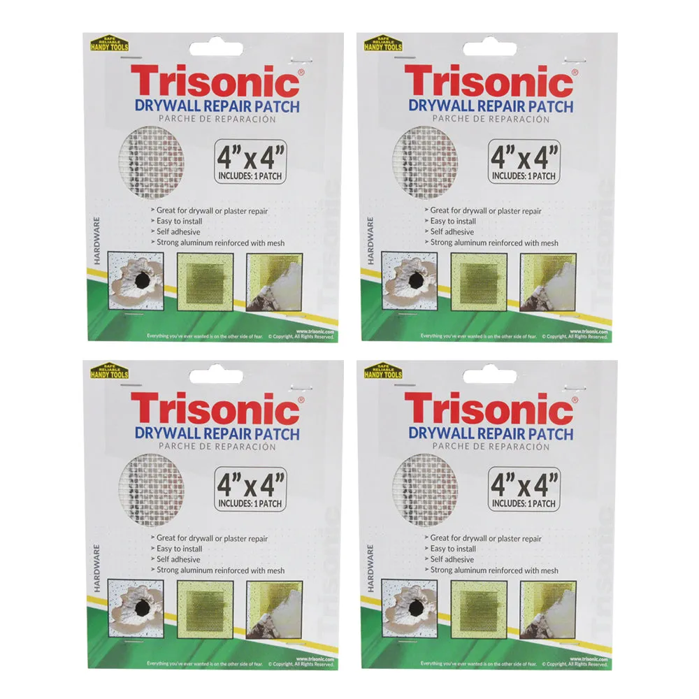 4 Drywall Repair Patch Self Adhesive 4"X4" Fix Wall Hole Ceiling Damage Aluminum