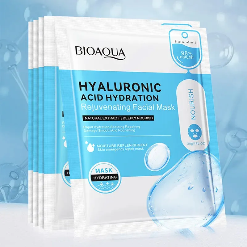 5 / 10 Piece Hydrating Hyaluronic Acid Face Masks