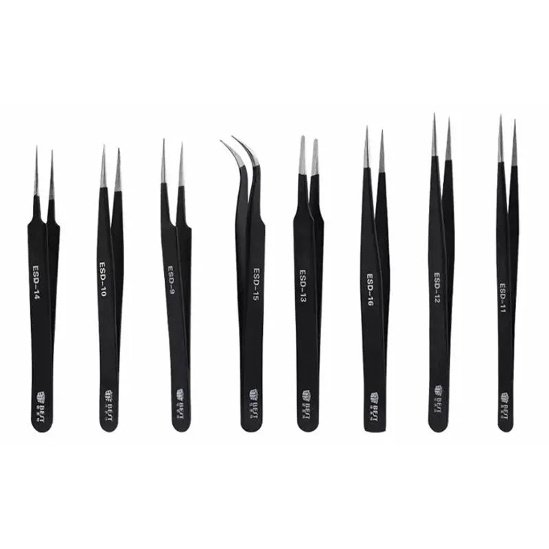 Anti-static Stainless Steel Tweezers for Precision Esd - Best Bst 09