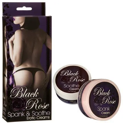 BLACK ROSE - SPANK & SOOTHE EROTIC CREAMS