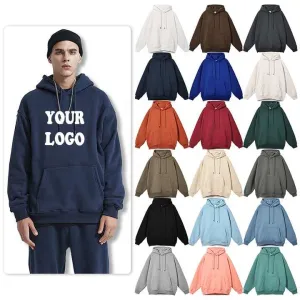 Cotton Oversize Embroidery Hoodie  هودي وسويت شيرت