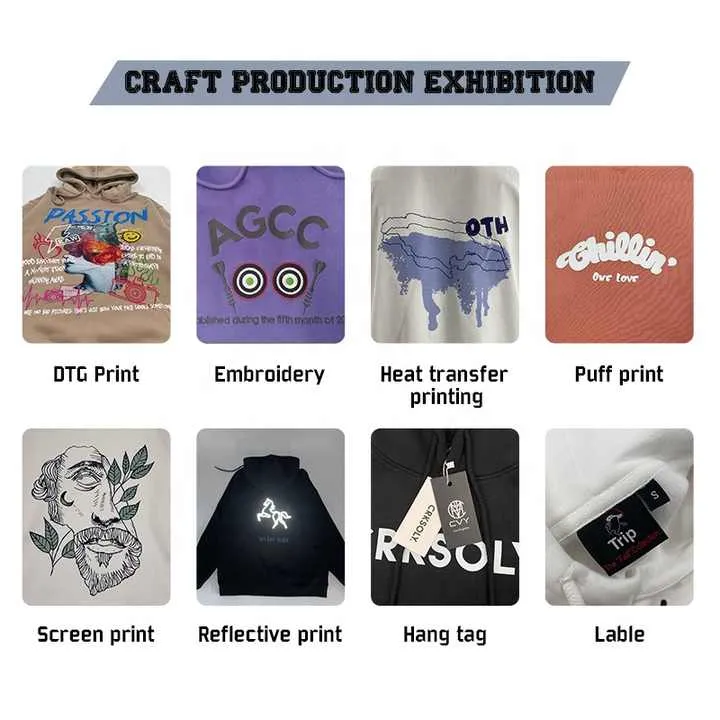 Cotton Oversize Embroidery Hoodie  هودي وسويت شيرت