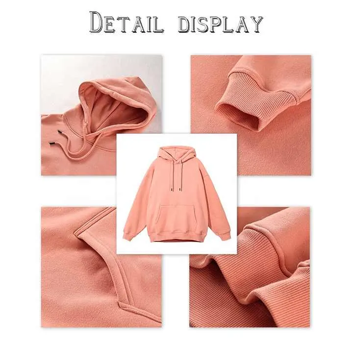 Cotton Oversize Embroidery Hoodie  هودي وسويت شيرت