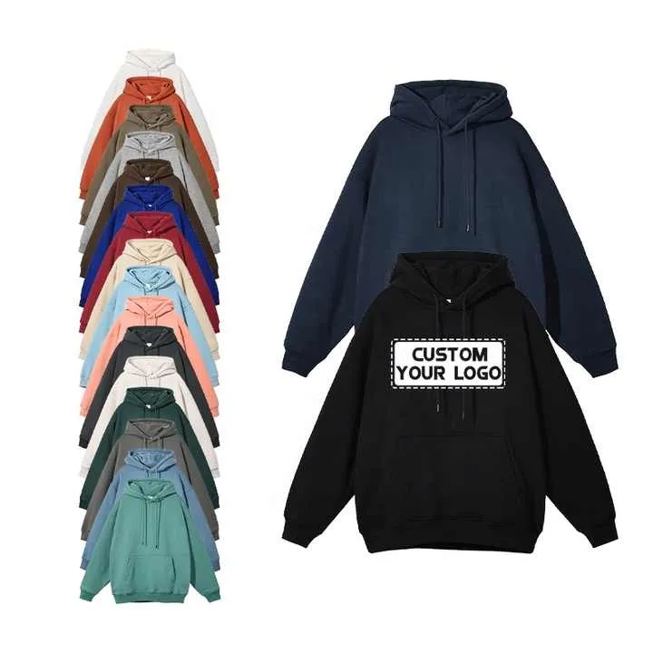 Cotton Oversize Embroidery Hoodie  هودي وسويت شيرت