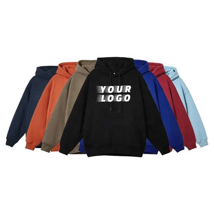 Cotton Oversize Embroidery Hoodie  هودي وسويت شيرت