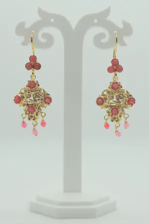 Devika Earrings In Pink
