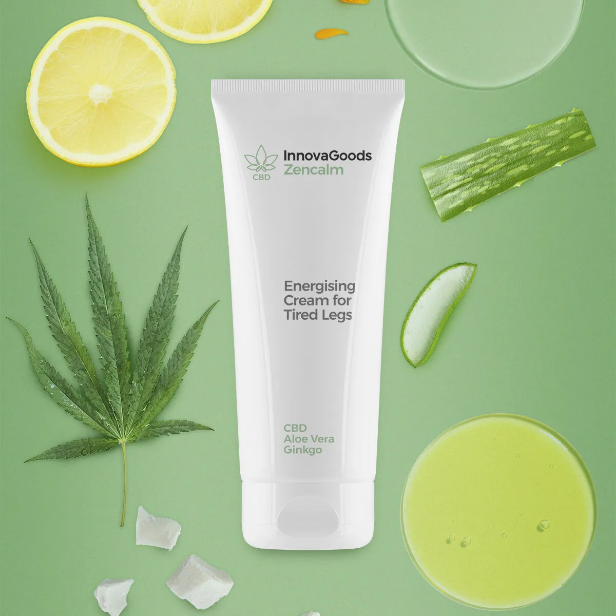 Energising Cream For Tired Legs Cbd Zencalm 200 Ml