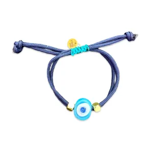 Greek eye bracelet navy small