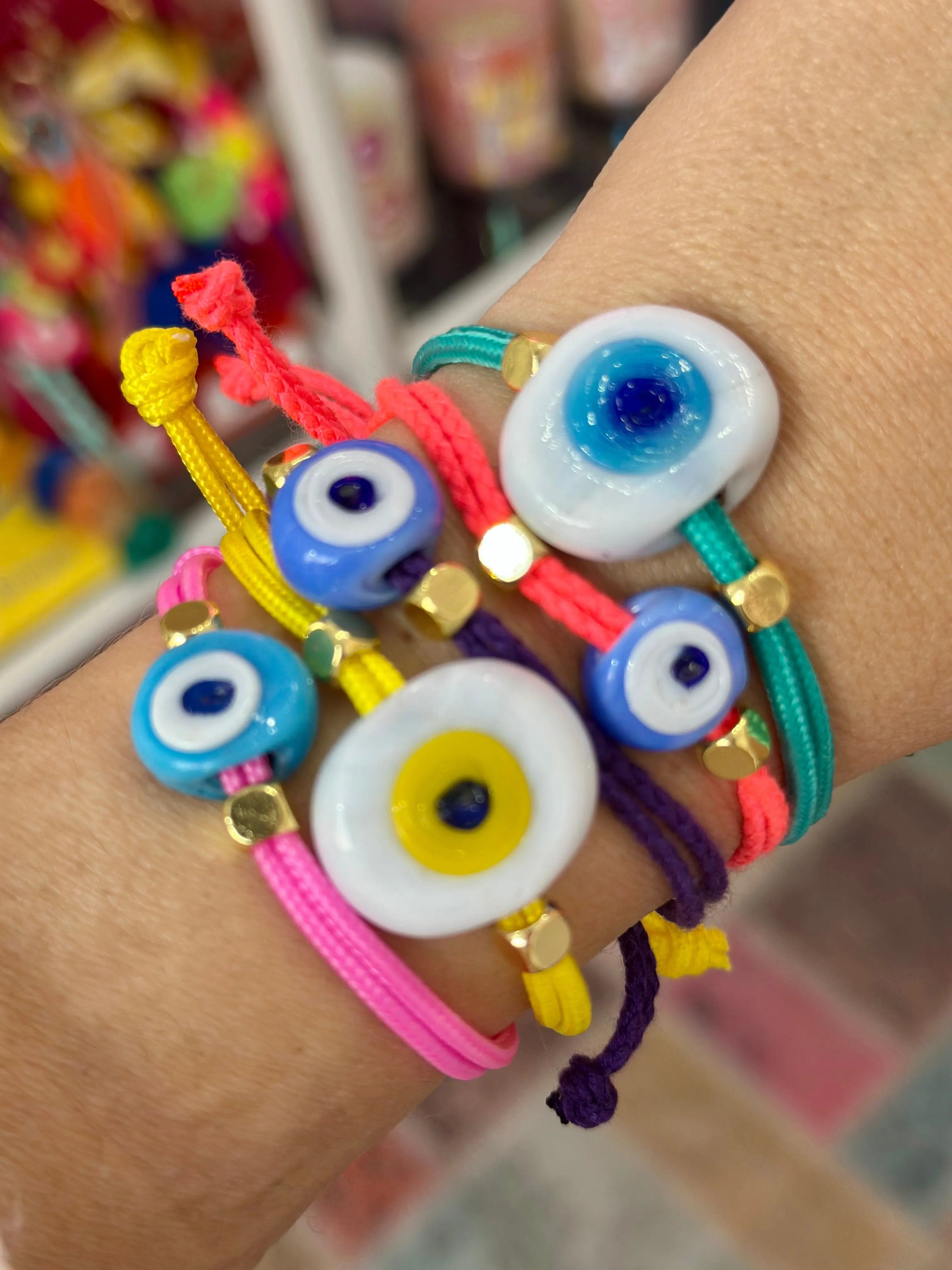 Greek eye bracelet navy small